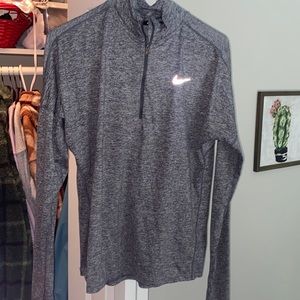 Gray dry fit jacket